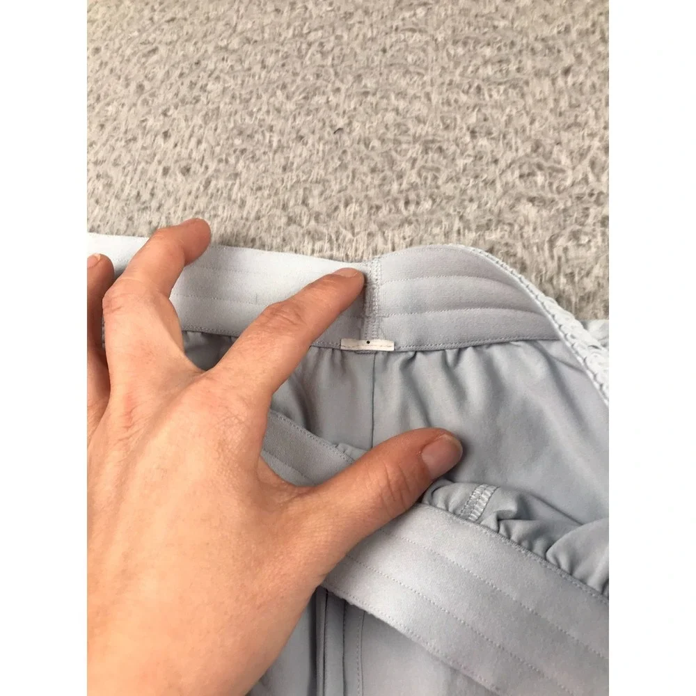 Lululemon Court Rival Wide-Leg Track‎ Pants Womens 8 (30x32) Starch Blue *Flaws